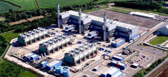 Aerial shot of EDF Energy
